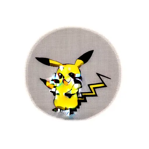 pikachu Viking tattoo design idea