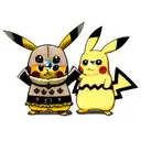 pikachu Viking tattoo design idea