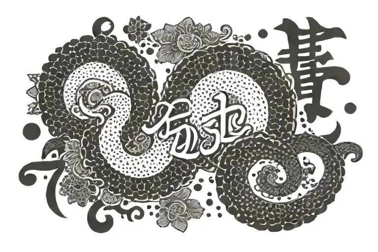 Bushido japanese wording tattoo design idea