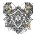 quantum entanglement tattoo design idea