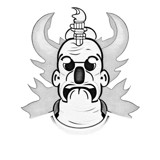 the simpsons tattoo design idea