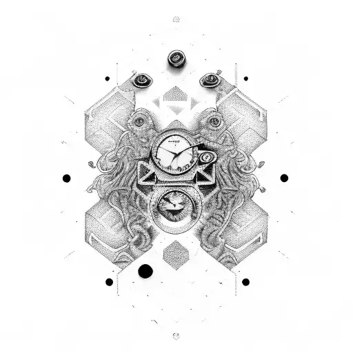 three o'clock tattoo design idea