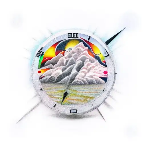 three o'clock tattoo design idea