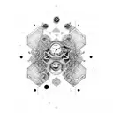 three o'clock tattoo design idea