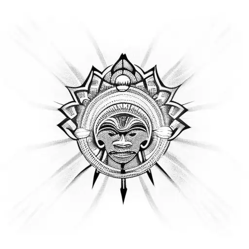 obatala orisha  tattoo design idea