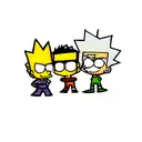 Bart Simpson, Ben 10, Dexter from Dexter's laboratory tattoo design idea