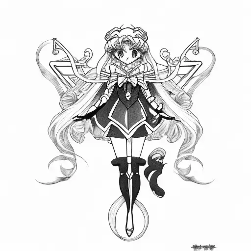 Vector Black And White Stock Moon Stick With Silver  Baculo De Sailor Moon  PNG Image  Transparent PNG Free Download on SeekPNG