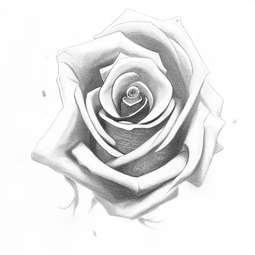 scary rose with pills tattoo design idea