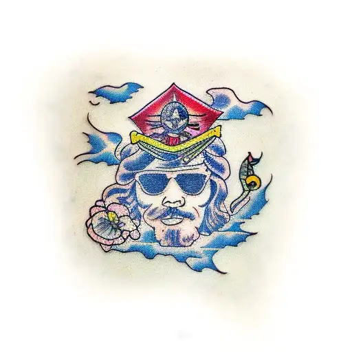 hippie tattoo design idea