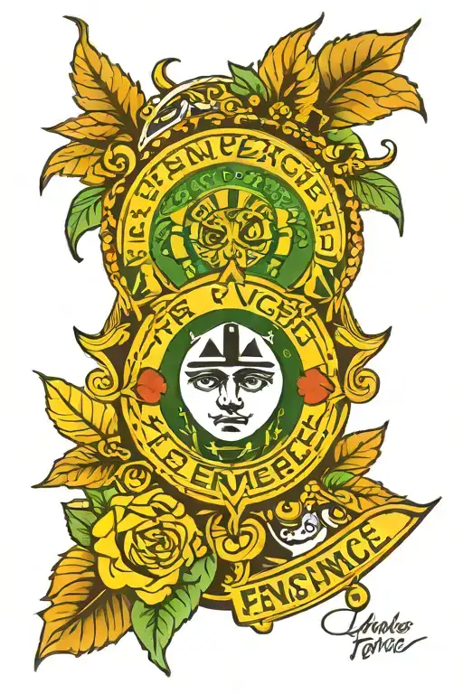 Fenerbahce, Two Son, Green Eyes, Izmir tattoo design idea