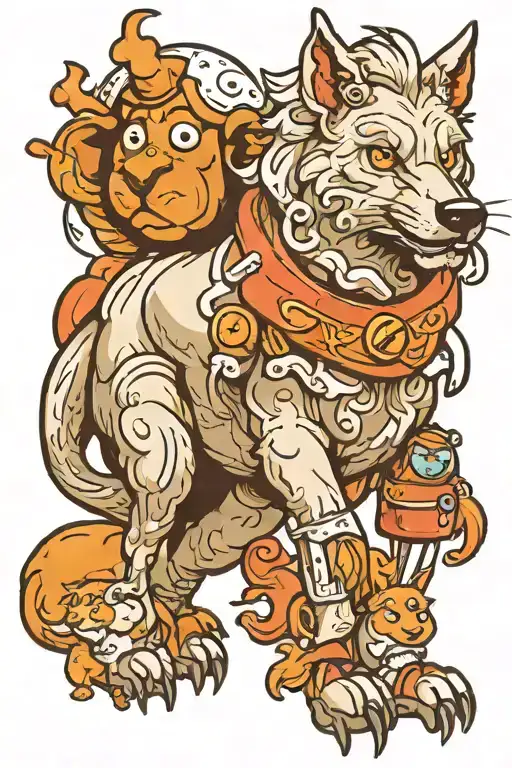 wolf in sheep's clothing tattoo design idea