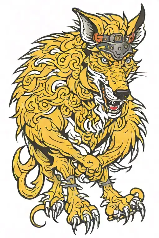 wolf in sheep's clothing in aggressive style blood anger tattoo design idea