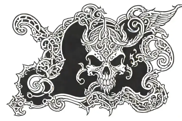 Fear God tattoo design idea