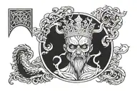 Fear God tattoo design idea