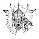 A tribal-inspired tattoo of a hunter from the paleolithic age tattoo design idea