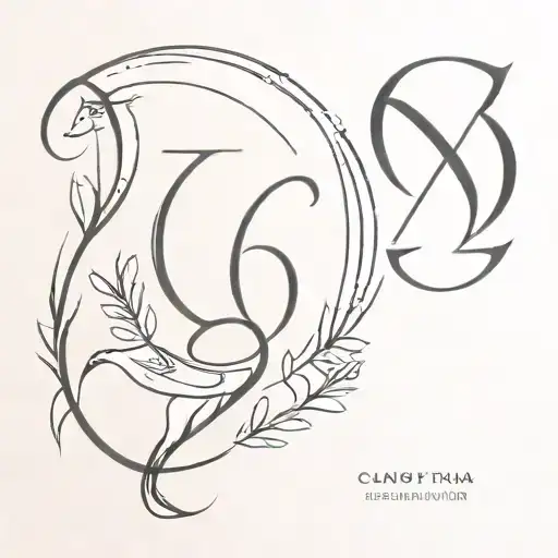 anniversary date 09 22 22 with capricorn and cancer zodiac sign tattoo design idea