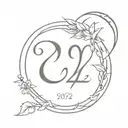 anniversary date 09 22 22 with Capricorn and cancer zodiac sign tattoo design idea
