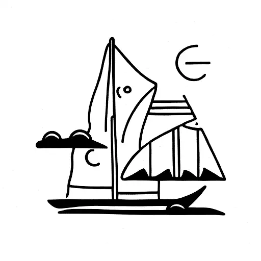 Voyage en train tattoo design idea