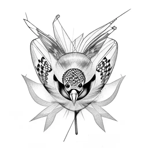 goldfinch tattoo design idea
