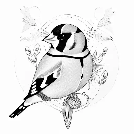 goldfinch tattoo design idea