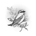 british birds tattoo design idea