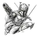 ashoka tano star wars tattoo design idea