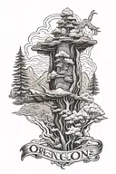 Oregon tattoo design idea