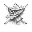 shot of tequila cartoon tattoo design idea