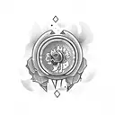 shot of tequila cartoon tattoo design idea