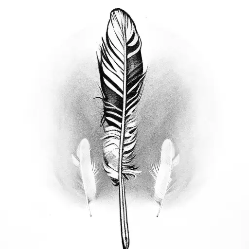 3 feather's  tattoo design idea