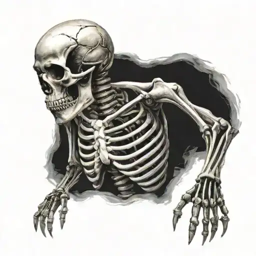 skeleton skyrim tattoo design idea