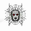 hellraiser box with chains coming out tattoo design idea