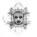 hellraiser box with chains coming out tattoo design idea