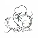 xxxtentacion and text his music note intertwined tattoo design idea