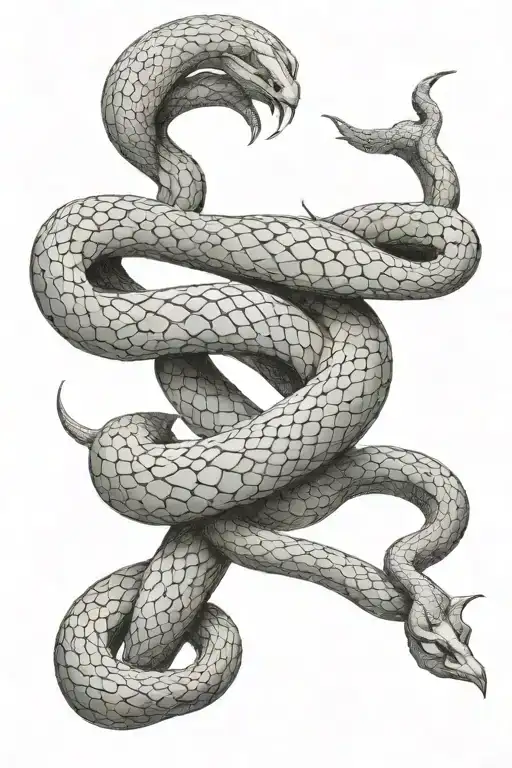 snake skin Texture tattoo design idea