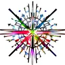 The tattoo is a large, vibrant, and 3D design that spans the entire arm. A Christian cross takes center stage, symbolizi tattoo design idea