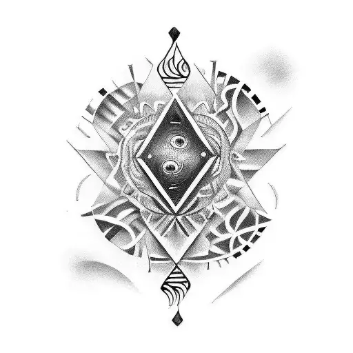 Combine the symbols of music and dance with elements of Haitian culture in a unique and artistic way tattoo design idea