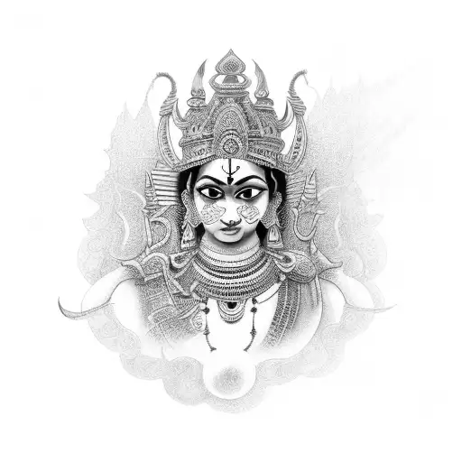 lord Arjuna  tattoo design idea