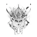 lord Arjuna  tattoo design idea