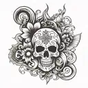 I want you to create variations of the word "devine" in different fonts, scripts tattoo design idea