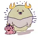 two hands, one face down and the other facing up. calcifer from howls moving castle between their hands tattoo design idea