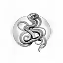 snake with a 19 tattoo design idea