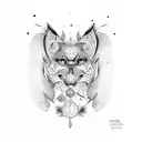 brunette ginger tattoo design idea