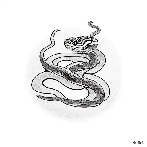 Ouroboros snake in a shape infinity symbol Vector Image