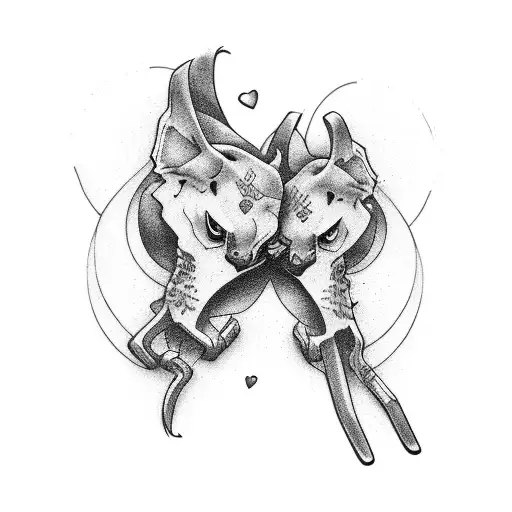 broken heart tattoo design idea