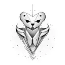 broken heart tattoo design idea