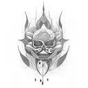 Crying  tattoo design idea