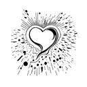 Crying Heart tattoo design idea