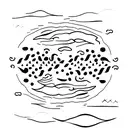 two whales, free and mysterious tattoo design idea