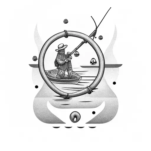 Fisherman  tattoo design idea